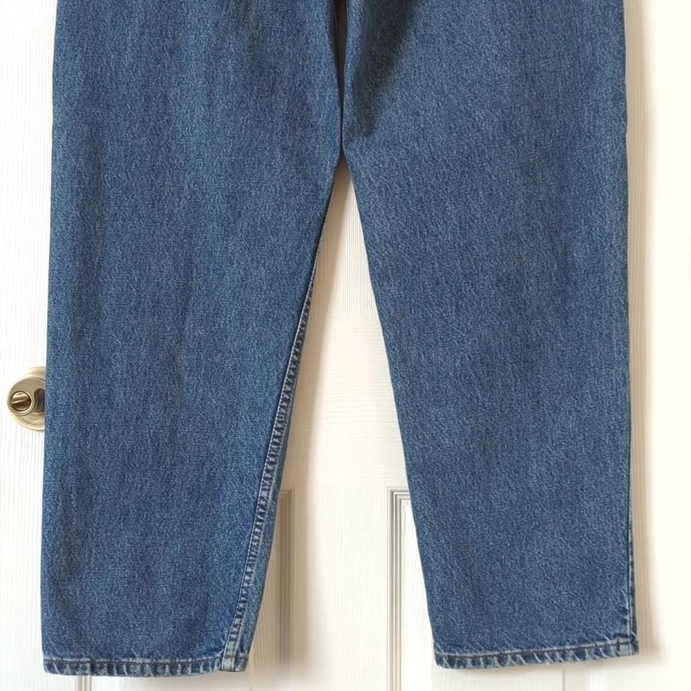 Levi's Y2K Vintage 550 Dark Wash Relaxed Fit Tapered Leg Denim Jeans 40 x 32